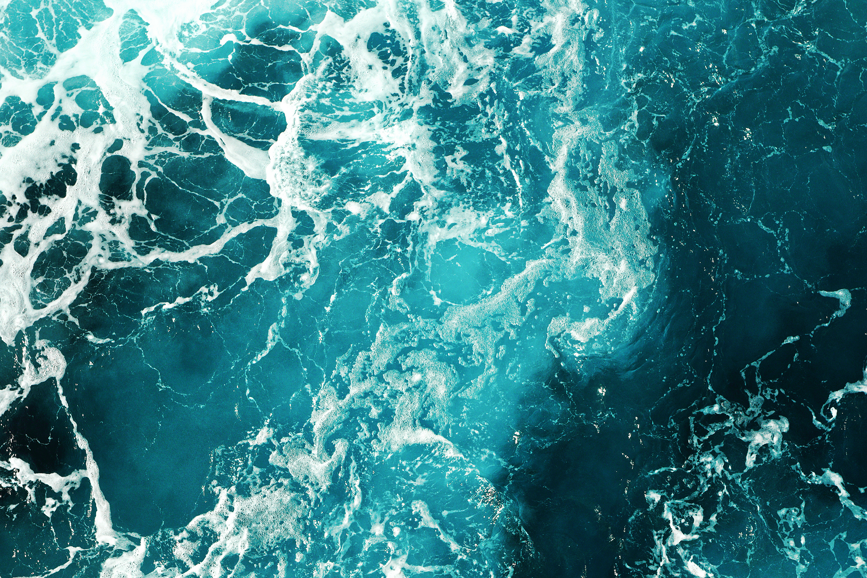 Ocean waves aerial view